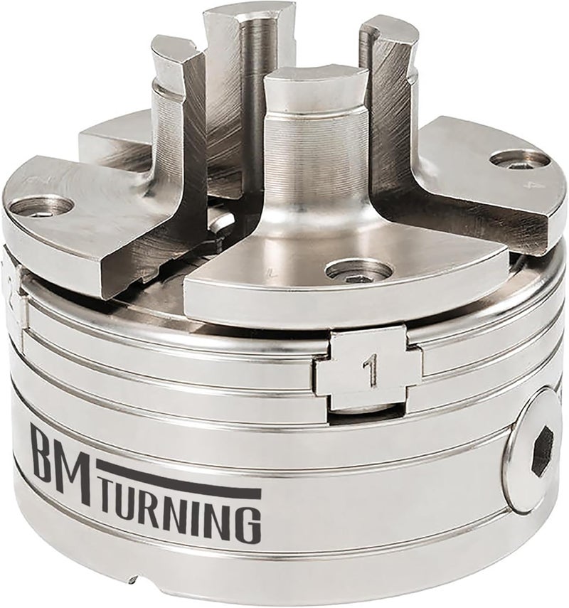 BMTURNING Extended Dovetail Pin Jaws 25 mm for Woodturning Lathe Chucks,Extended spigots for narrow workpieces, Dovetail-shaped spigot ends for small bowls, Compatible with Super NOVA 2, G3. - Image 2